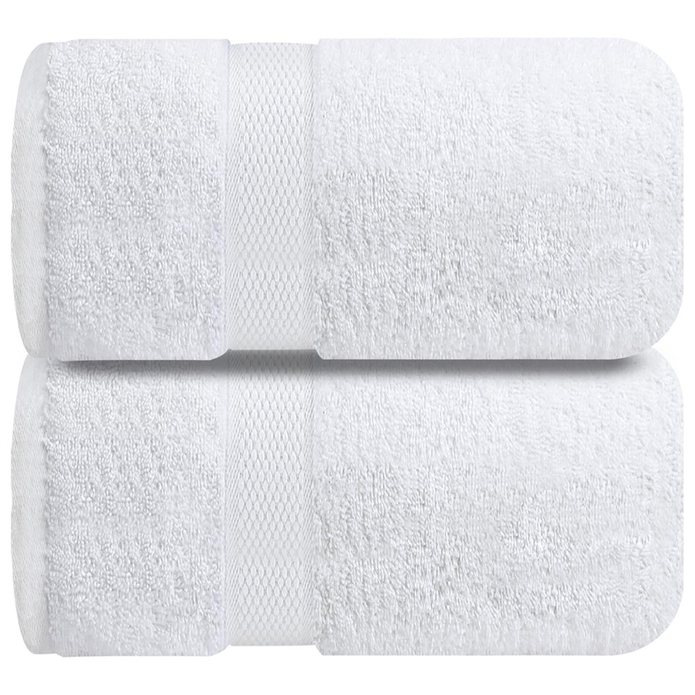 Premium Bath Sheets Towels for Adults – 2 Pack Extra Large Bath Towels 90x180cm-100% Soft Cotton, Absorbent Oversized Bathroom Towels, Hotel & Spa Quality Towel - Brilliant White