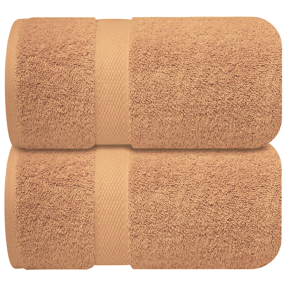 Premium Bath Sheets Towels for Adults – 2 Pack Extra Large Bath Towels 90x180cm-100% Soft Cotton, Absorbent Oversized Bathroom Towels, Hotel & Spa Quality Towel - Cosmic Sand